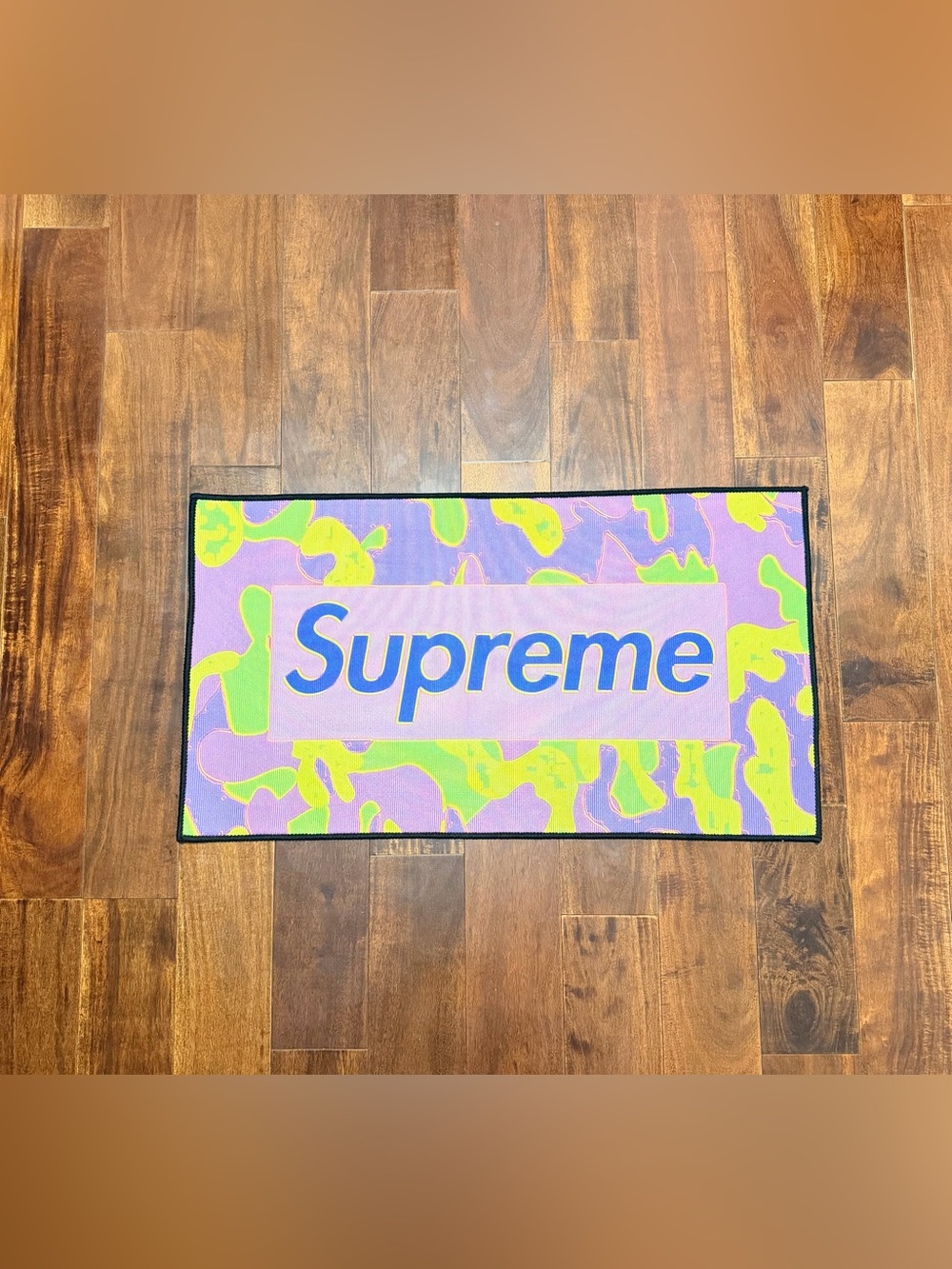 Supreme Lavender, Lime & Blue Logo Door Mat